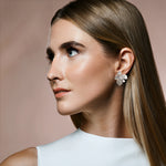 Flower Stud Earrings Gold / Silver