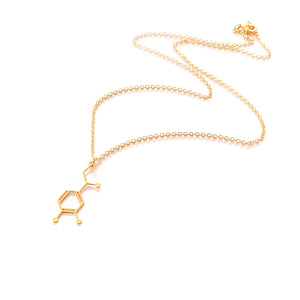 Dopamine Molecule Necklace Gold / Silver - Shany Design Studio Jewellery Shop