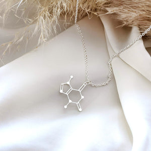 
                
                    Load image into Gallery viewer, Chocolate Molecule Necklace Gold / Silver
                
            