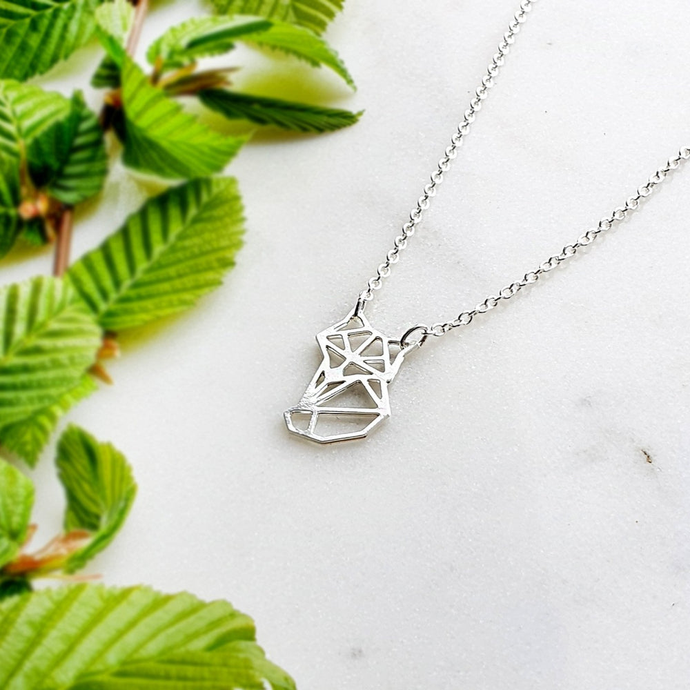 
                
                    Load image into Gallery viewer, Fox Origami Necklace Gold / Silver - Shany Design Studio Jewellery Shop
                
            