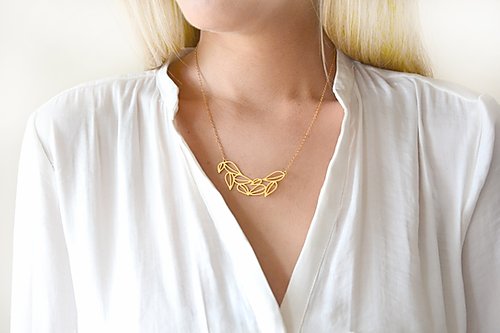 Greek Leaves Necklace Gold / Silver - Shany Design Studio Jewellery Shop