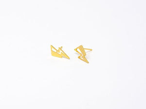 
                
                    Load image into Gallery viewer, Lightning Bolt Stud Earrings Gold / Silver - Shany Design Studio Jewellery Shop
                
            