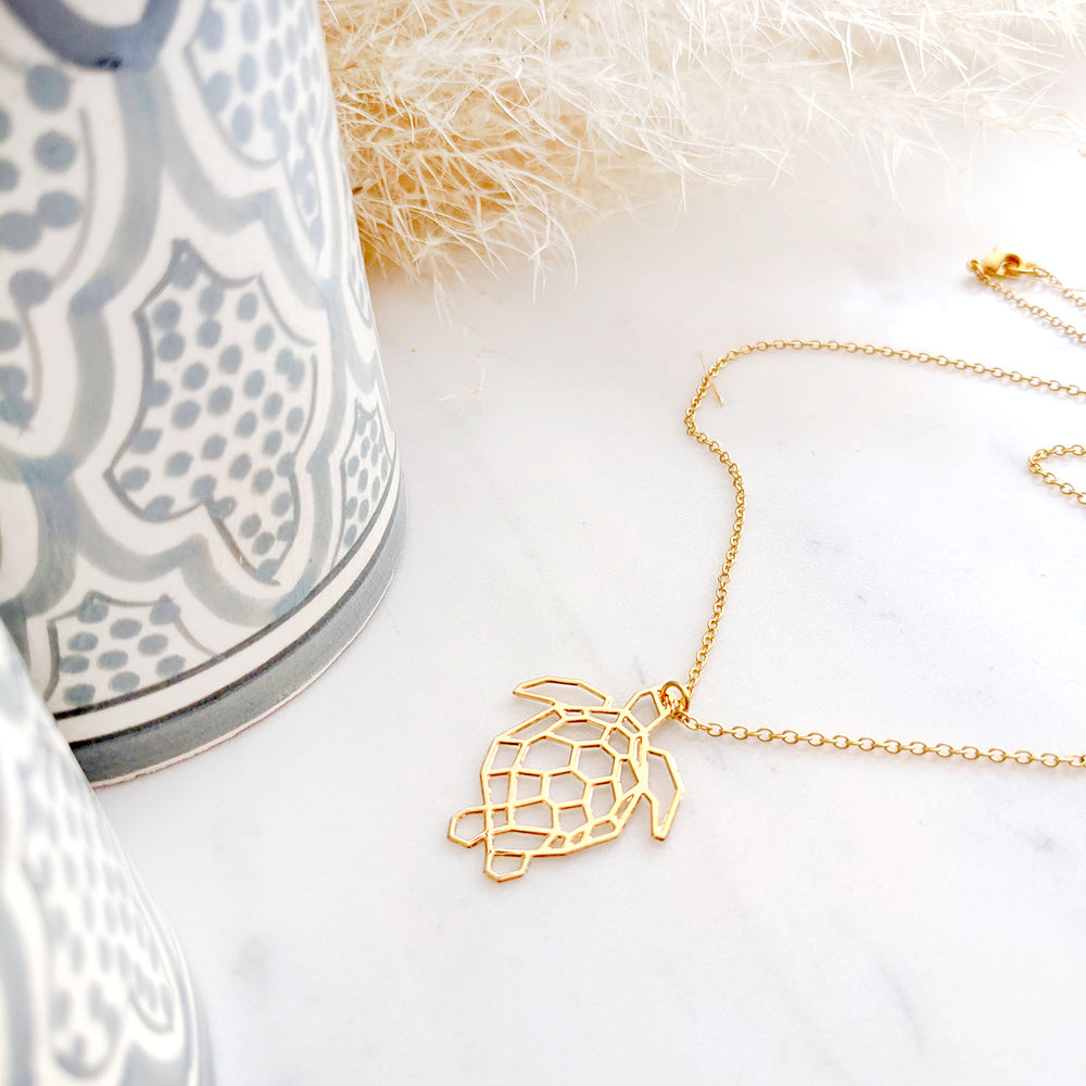 
                
                    Load image into Gallery viewer, Turtle Necklace Gold / Silver - Shany Design Studio Jewellery Shop
                
            