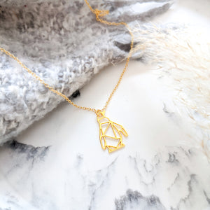 Geometric Penguin Necklace Gold / Silver - Shany Design Studio Jewellery Shop