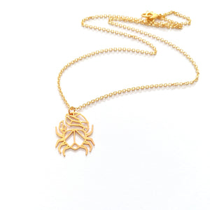 Crab origami necklace Gold / Silver - Shany Design Studio Jewellery Shop