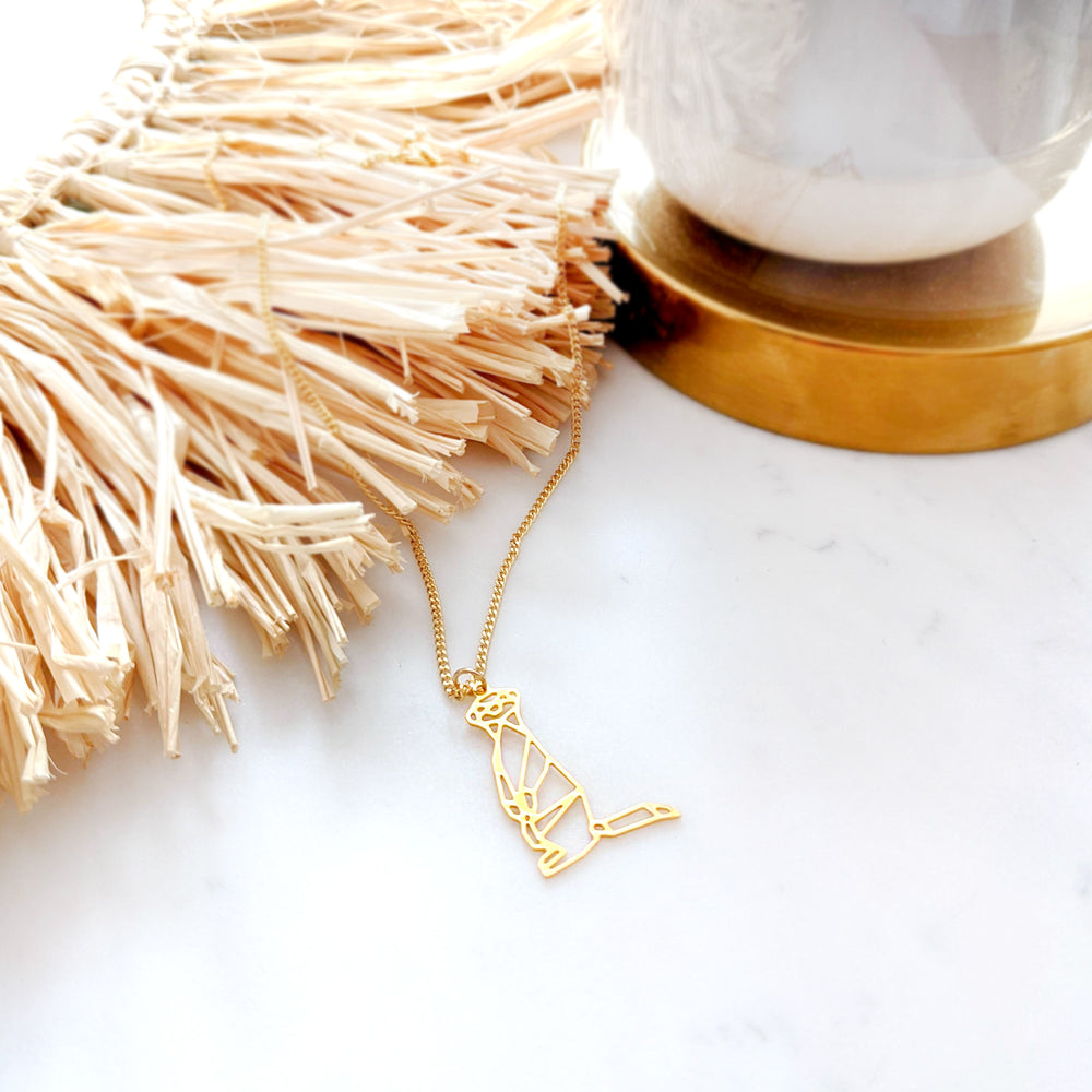 
                
                    Load image into Gallery viewer, Meerkat Necklace Gold / Silver - Shany Design Studio Jewellery Shop
                
            