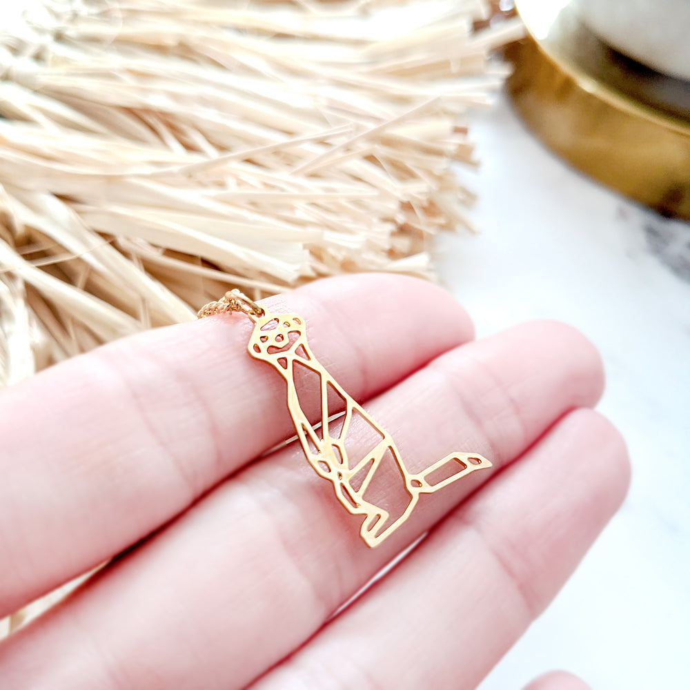 
                
                    Load image into Gallery viewer, Meerkat Necklace Gold / Silver - Shany Design Studio Jewellery Shop
                
            