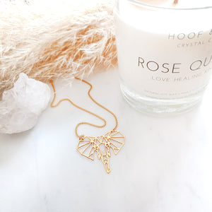 Elephant Head Necklace - Gold / Silver Geometric necklace - Shany Design Studio Jewellery Shop