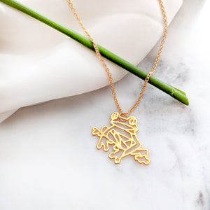 Frog Necklace Gold / Silver - Shany Design Studio Jewellery Shop