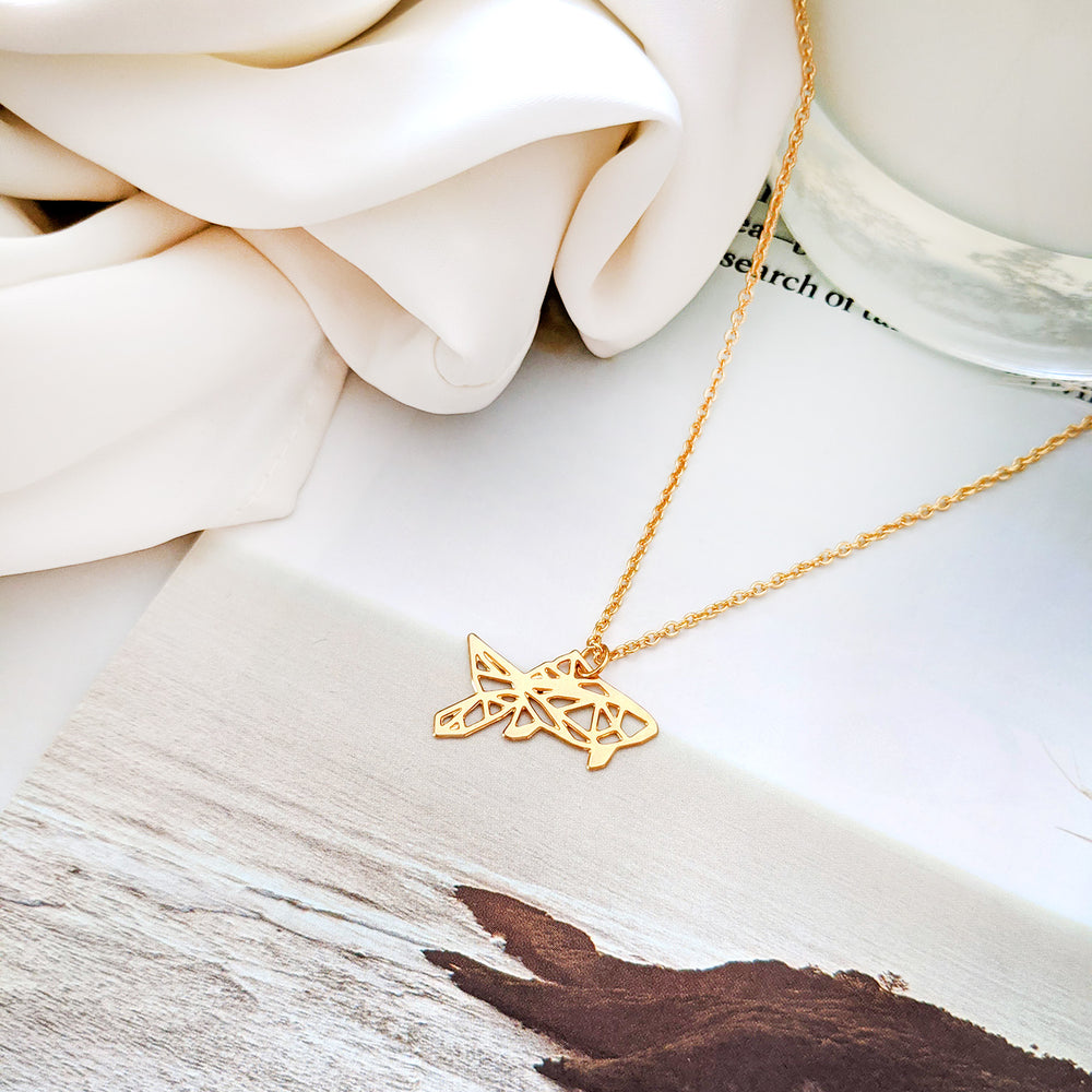 Geometric Fish Necklaces Gold / Silver - Shany Design Studio Jewellery Shop