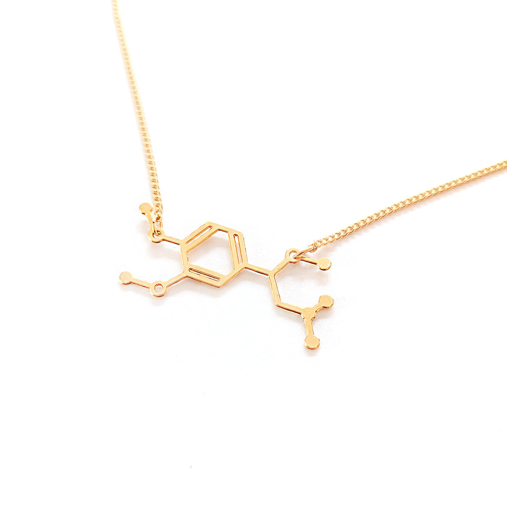 Adrenaline Molecule Necklace Gold / Silver - Shany Design Studio Jewellery Shop