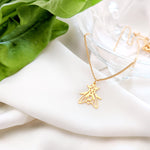 Origami Fly Insect Necklace Gold / Silver