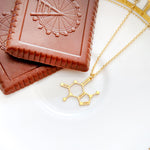 Chocolate Molecule Necklace Gold / Silver