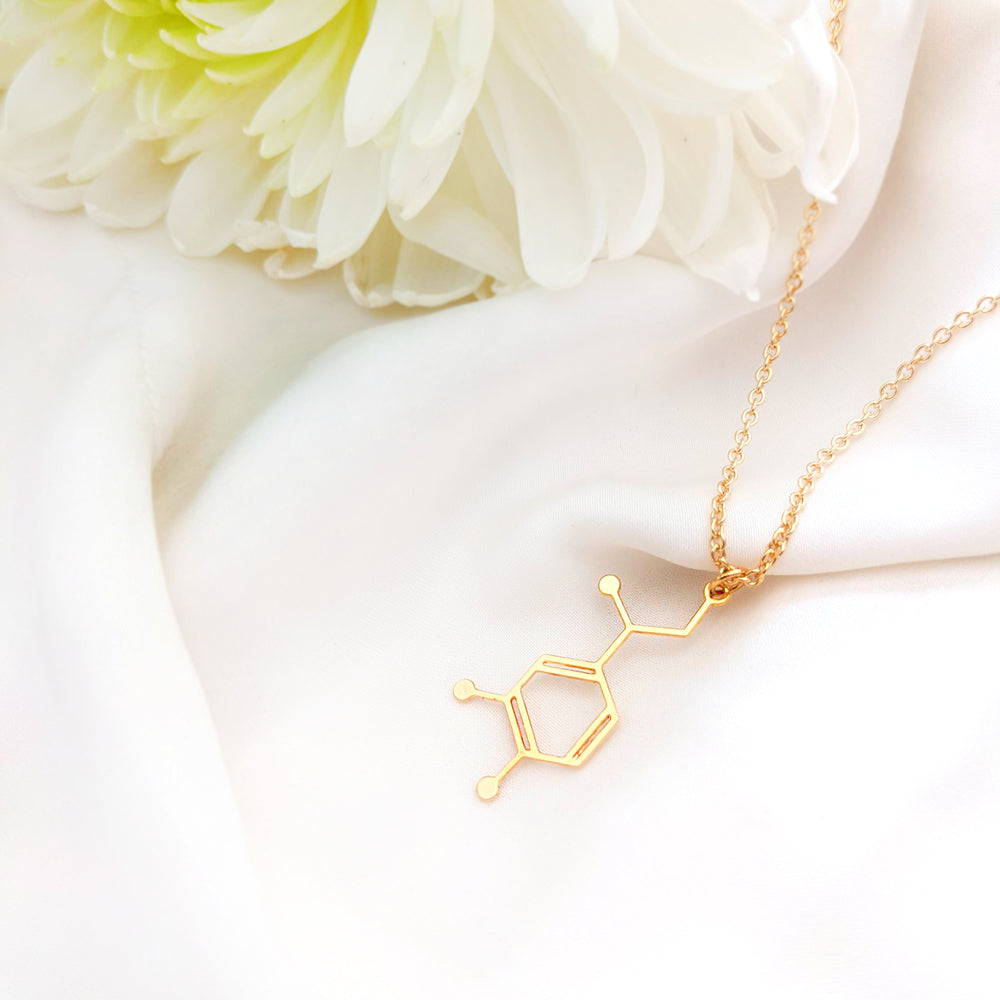 Dopamine Molecule Necklace Gold / Silver - Shany Design Studio Jewellery Shop