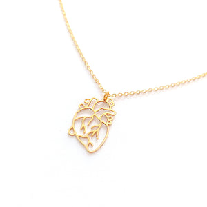 
                
                    Load image into Gallery viewer, Heart necklace Gold / Silver - Shany Design Studio Jewellery Shop
                
            