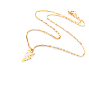 Lightning Bolt Necklace Gold / Silver - Shany Design Studio Jewellery Shop