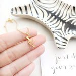 Lightning Bolt Necklace Gold / Silver