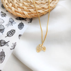 Pinecone necklace Gold / Silver - Shany Design Studio Jewellery Shop