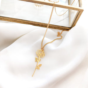 
                
                    Load image into Gallery viewer, Rose Flower Necklace Gold / Silver - Shany Design Studio Jewellery Shop
                
            