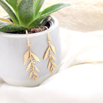 Olive leaf earrings Gold/ Silver