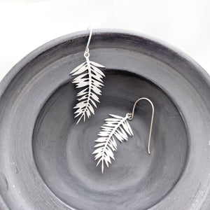 Palm Leaf Earrings Gold/ Silver - Shany Design Studio Jewellery Shop