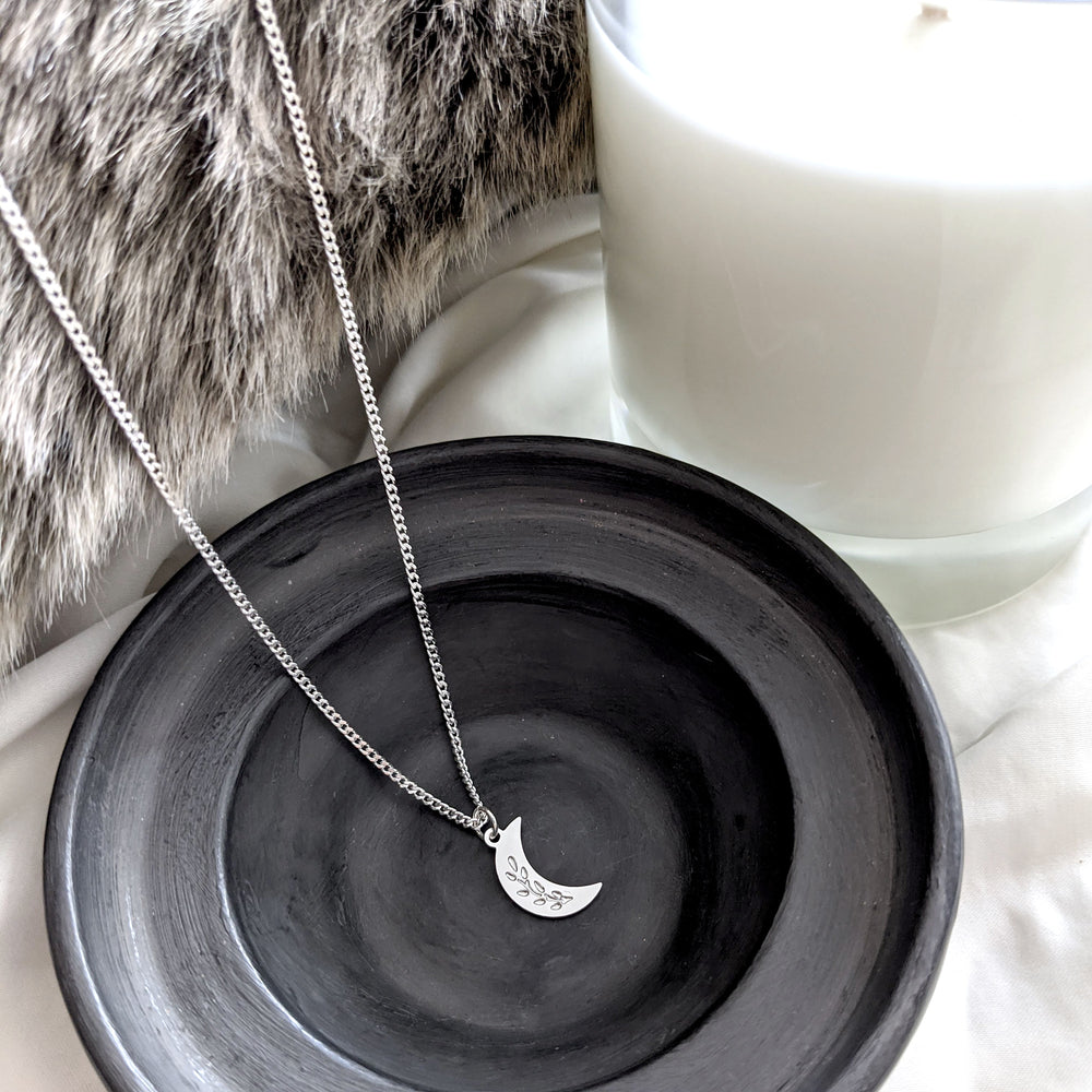 Gold Plate Raw Black Crystal Half Moon Necklace By Xander Kostroma |  notonthehighstreet.com