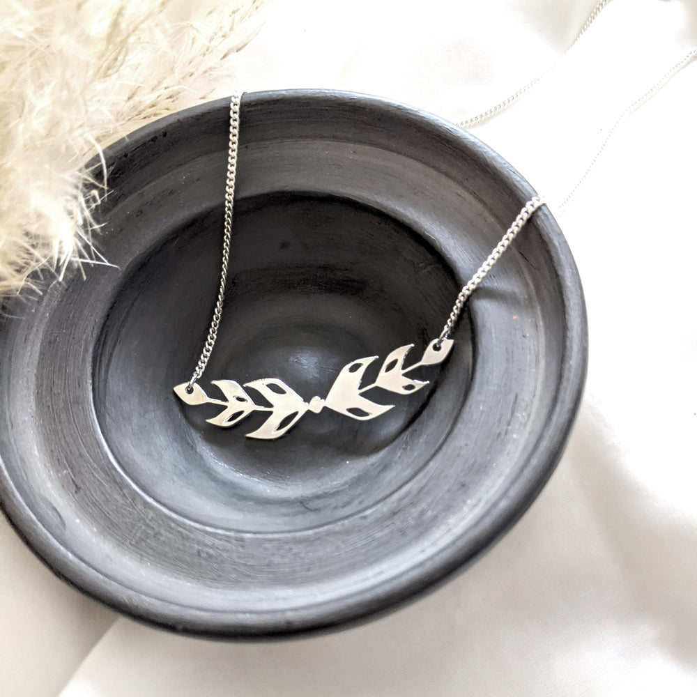 Wheat leaves Necklace Gold / Silver
