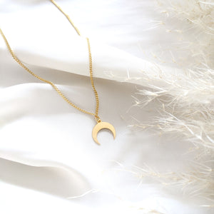 
                
                    Load image into Gallery viewer,  Celestial layering moon Necklace gold
                
            