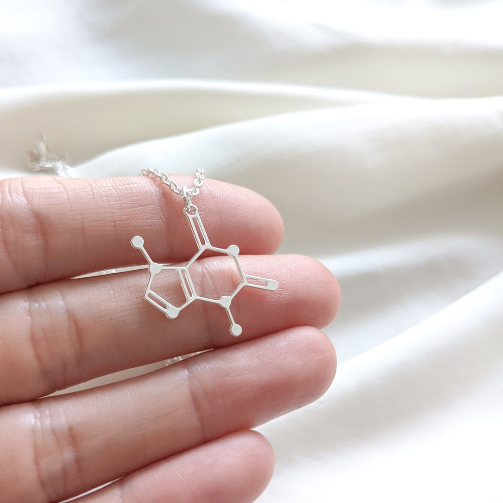 
                
                    Load image into Gallery viewer, Chocolate Molecule Necklace Gold / Silver
                
            