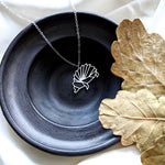 Origami Hedgehog Necklace Gold / Silver