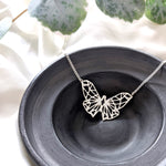 Geometric Butterfly Necklace Gold / Silver