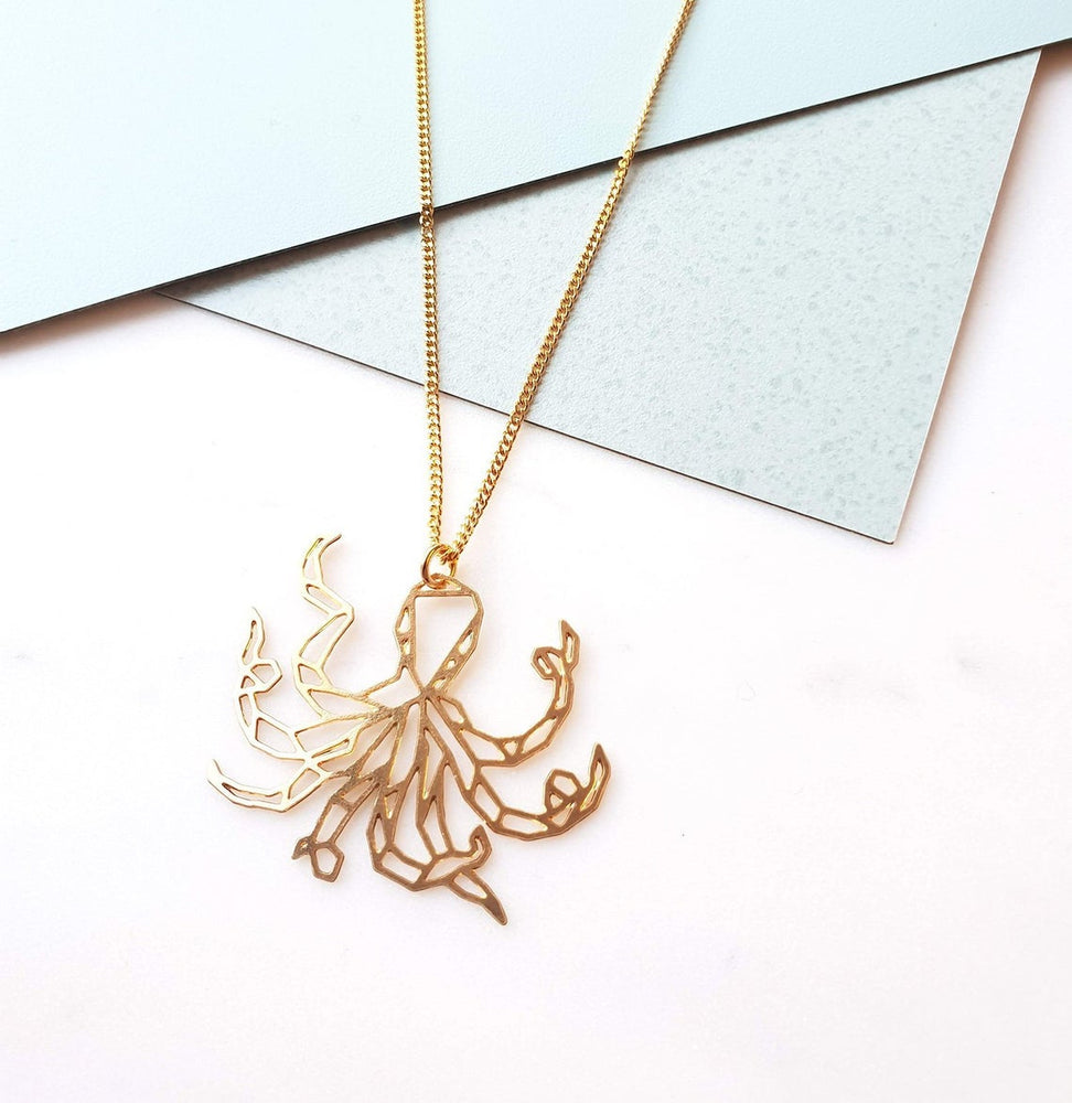 Octopus Necklace Gold / Silver - Shany Design Studio Jewellery Shop