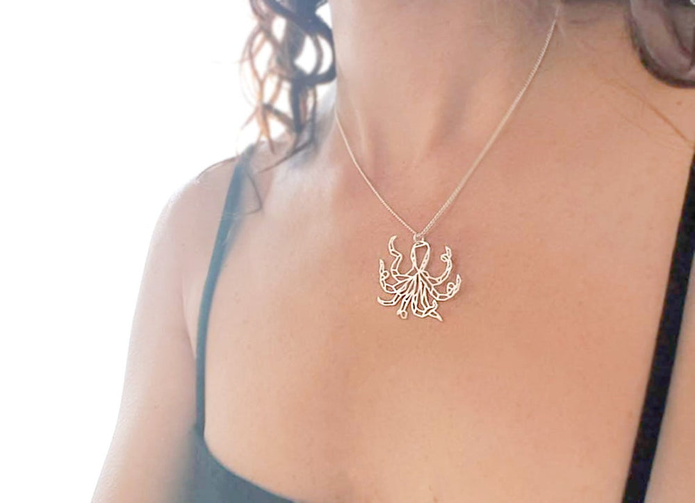 Octopus Necklace Gold / Silver - Shany Design Studio Jewellery Shop