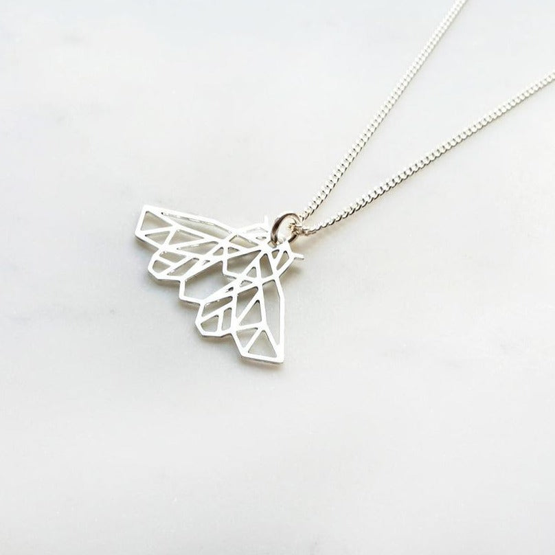 
                
                    Load image into Gallery viewer, Moth Necklace Gold / Silver - Shany Design Studio Jewellery Shop
                
            