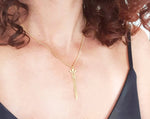 Sword Pendant Necklace Gold / Silver