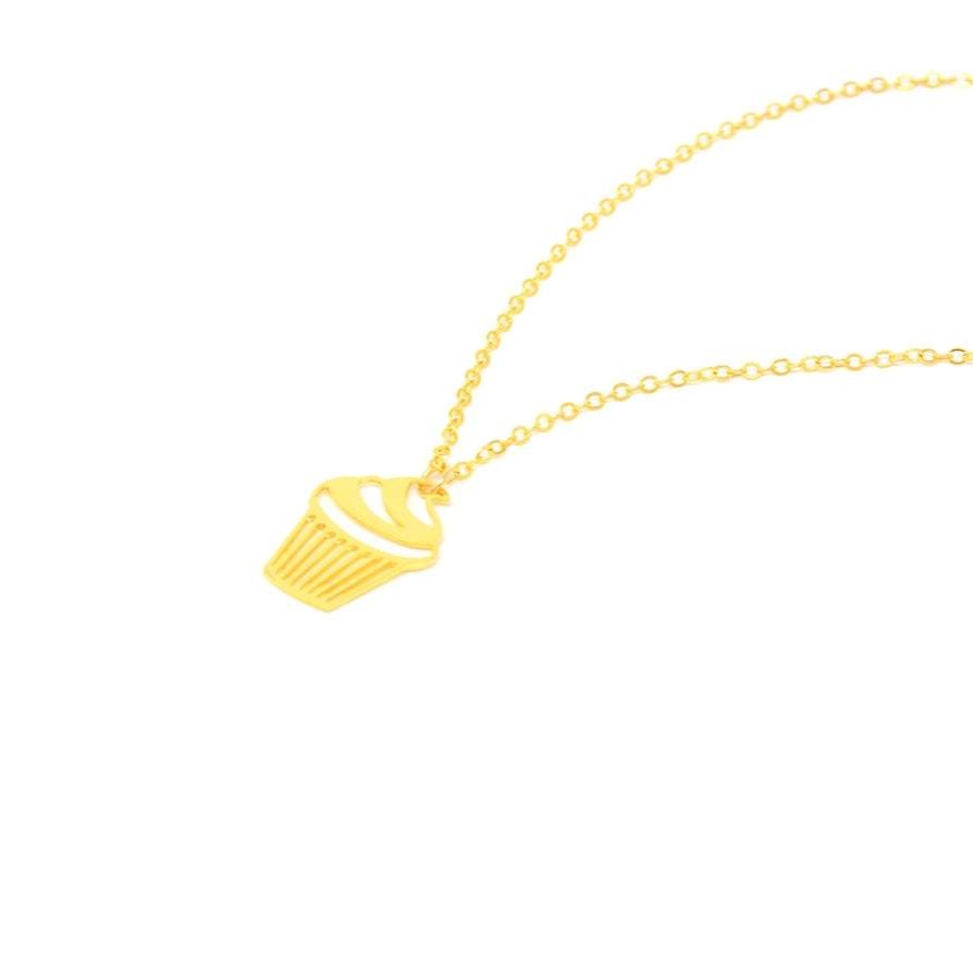 
                
                    Load image into Gallery viewer, Cupcake Necklace Gold / Silver - Shany Design Studio Jewellery Shop
                
            