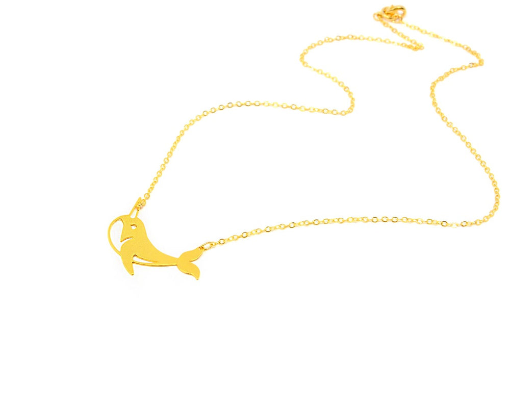 Narwhal Necklace Gold / Silver - Shany Design Studio Jewellery Shop