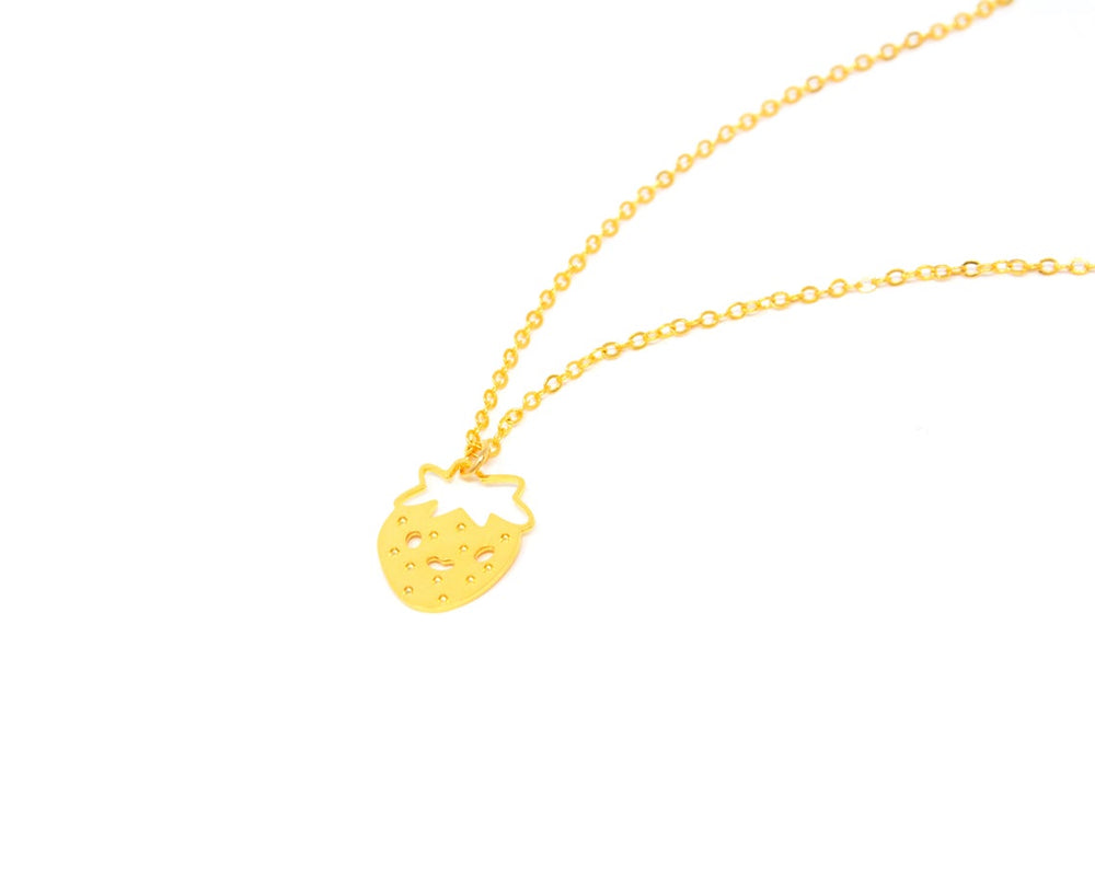 Strawberry Necklace Gold / Silver - Shany Design Studio Jewellery Shop