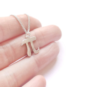 
                
                    Load image into Gallery viewer, Pi Symbol Necklace Gold / Silver
                
            